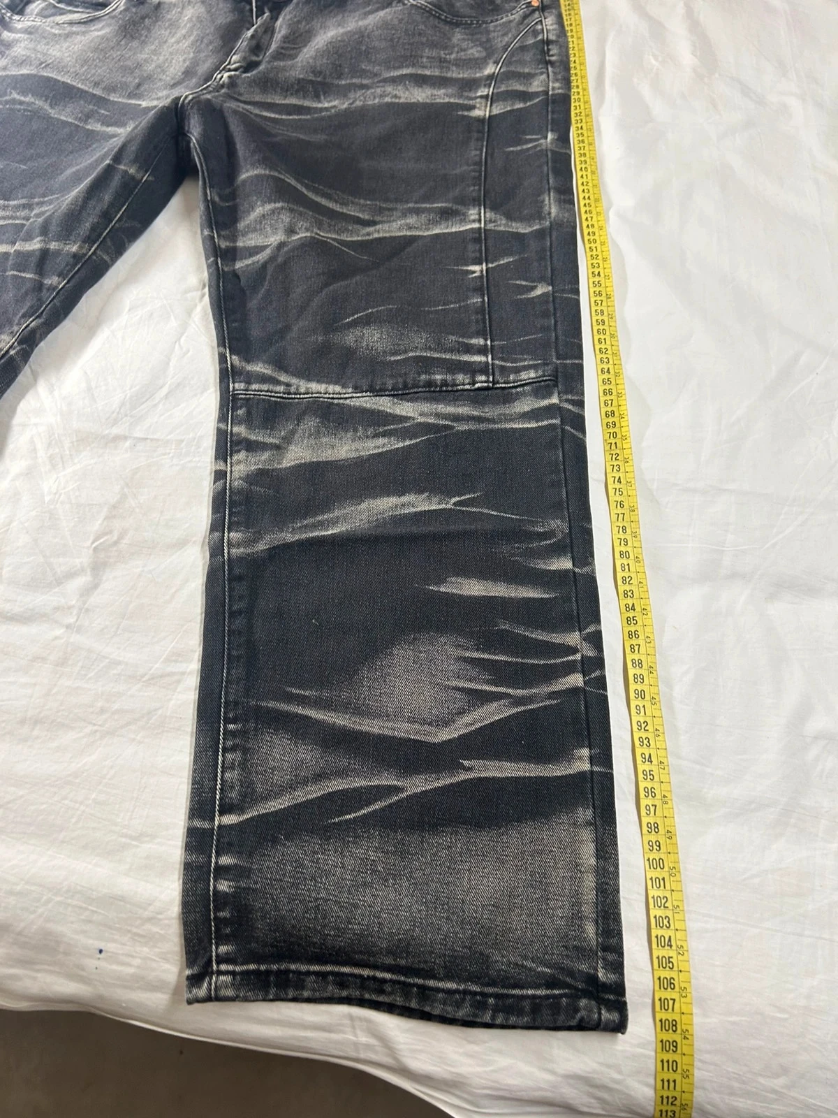Jean negro grande a rayas grises talla 5XL – photo 4